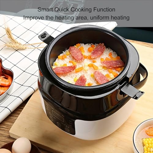 Mini urządzenie do gotowania ryżu – inteligentny multicooker 2 l do szybkiego gotowania, wkładka nieprzywierająca, idealna dla 2-4 osób, idealna do kampera i podróży długodystansowych