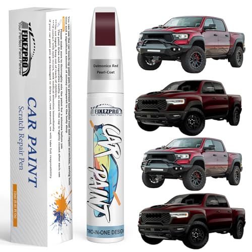 Image of Delmonico Red Pearl-Coat(PRV /NRV) Touch Up Paint for Ram, Exact Color Match Car Paint Scratch Repair Remover Pen Kit Fix Vehicle Chips and Automotive Nicks Scuff