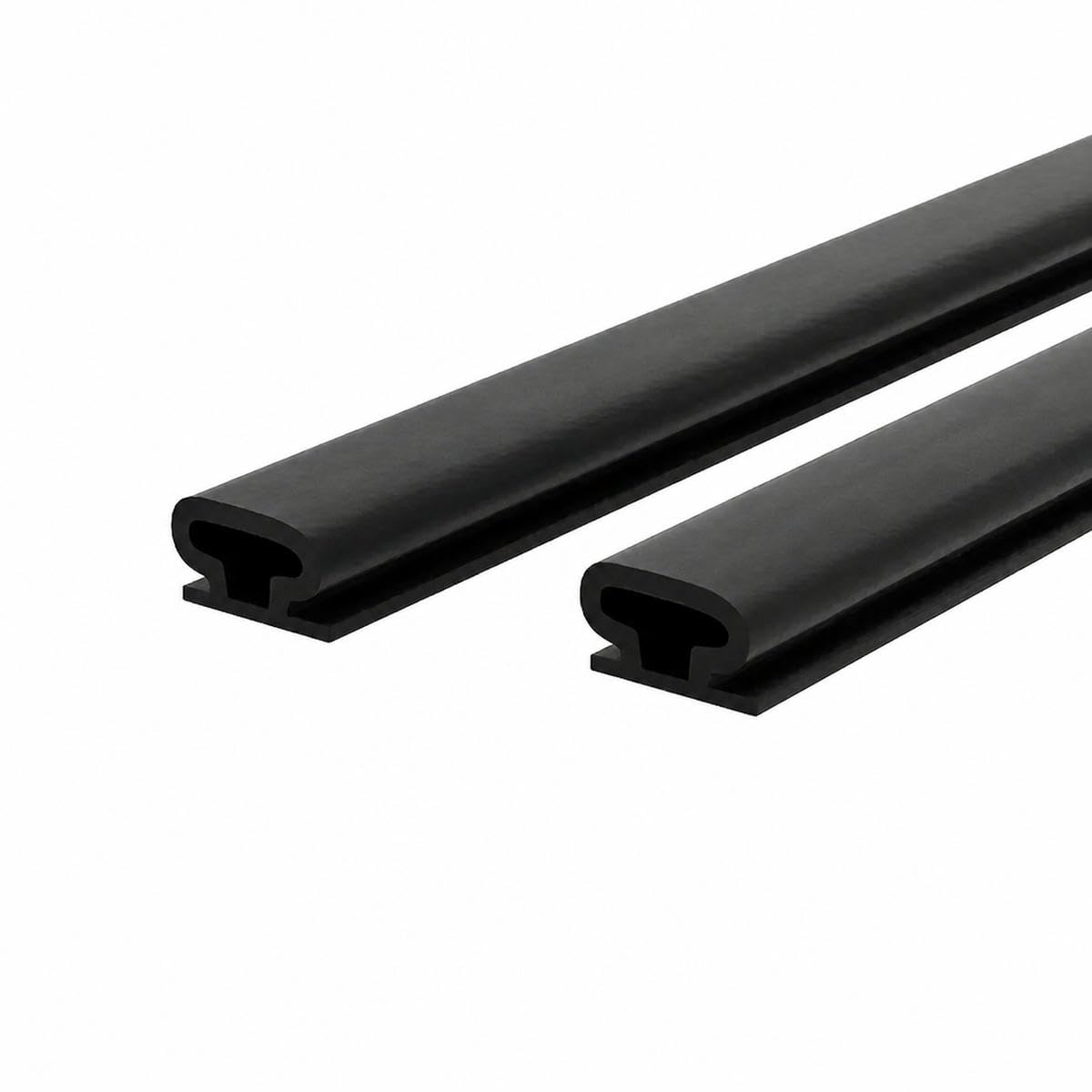 1pc Weather Stripping Door Seal, Window and Door Door Seal Strip, Soundproofing Self-Adhesive Backing D-Shape Door Weather Strip-Black 6m