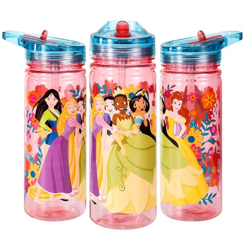 Zawadi Global Disney Princess 580ml Water Bottle for Kids School Drinks Bottle Made of Durable Ecozen Reusable BPA Free - Image 3