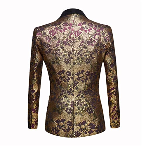 Men's Wedding Suit Tuxedo Jacket 3 Piece Groom Suit Men's Gold Suit3