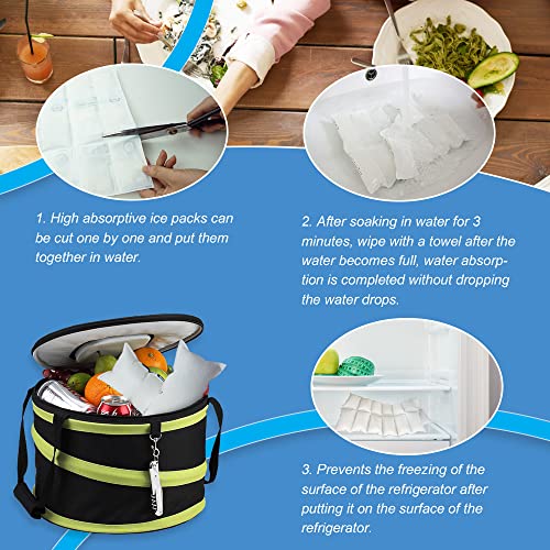 Image of RAINBOW Dry Ice Packs for Shipping, Dry Ice Packs for Coolers, 100 Sheets