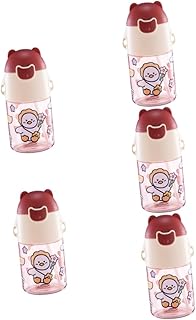 Toyvian 5 Peças Copo Com Canudinho Graduado Copo De Canudo Infantil Copo Com Canudinho Para Copo Com Canudinho Fofo Garrafa De Água Canudo Copo Com Canudinho Infantil Copo De Canudo