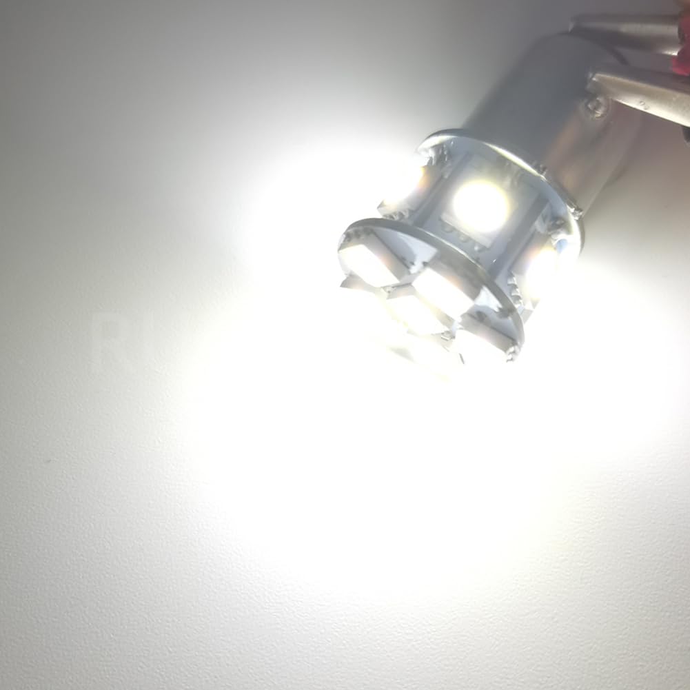 2 x BA15D 1142 1078 DC 24 V super jasne chipsety 5050 12SMD biała żarówka LED do światła cofania, światła kierunkowskazu, światło tylne