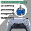 2 piezas joystick TMR de repuesto para control DualSense PS5 / PS5 Edge | Accesorios de reparación anti-deriva para control de PlayStation 5, kit de herramientas de tapas de palanca 6