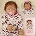 ZIYIUI 55cm 22 Pulgadas Bebe Reborn niña Reborn Baby Toddler muñeca Encantadora Chica Realista muñecas Vinilo de Silicona Suave al Tacto