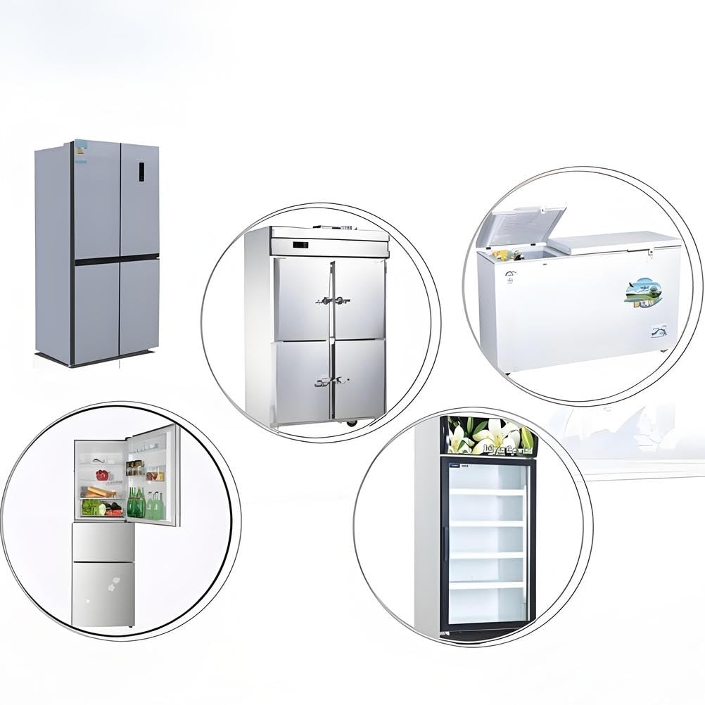 Junta de Puerta de Refrigerador Universal, Reemplazo de Junta de Puerta de Congelador, No Necesita Cortar, Tamaño