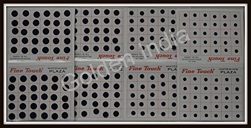 Black Color Velvet Dot Bindi Tattoo 240 Stickers Adhesive Body Jewelry by Golden India (P25)