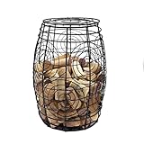 Oeno Wine Cork Holder Metal Display Collector - Wine Barrel