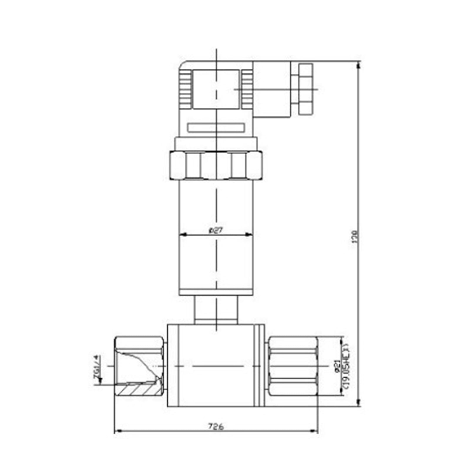 Transmisor de presión diferencial del sensor de presión de agua 0-10V(0-20Mpa)