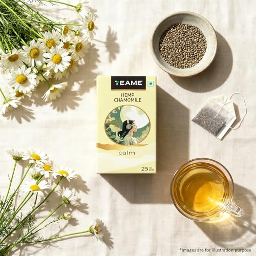 Image of TE-A-ME Chamomile Tea with Hemp, 25 Tea Bags