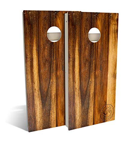 Slick Woody's Professional-Grade All Weather Cornhole Boards-4'x2' Weather Resistant Regulation Corn Hole Toss Game w/ 8 Resin Filled Bags