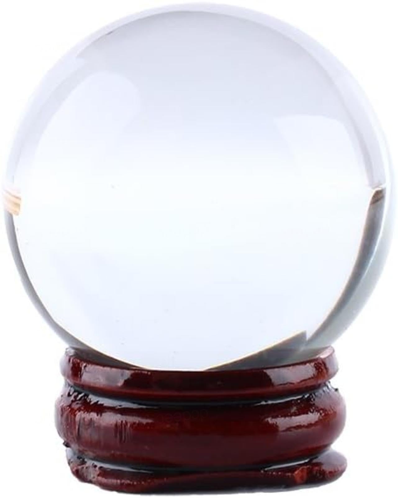 CYVXCPPGI Clear Crystal Ball Asian Rare Quartz Clear Magic Crystal Ball Sphere with Stand Base,White Crystal ball-150mm