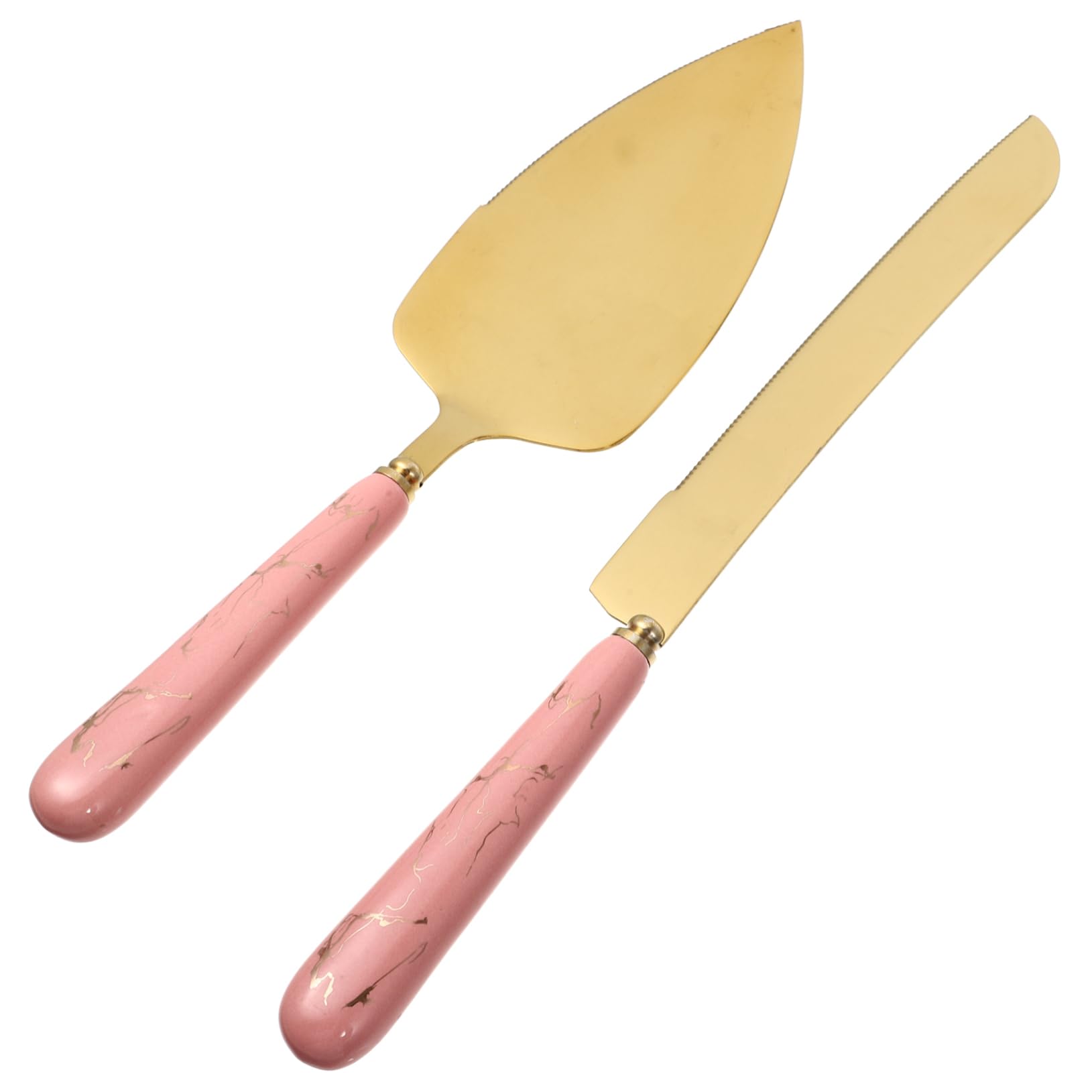 Mikinona 1 Set Stainless Steel Cake Home Cake Shovel Cake Cutter Slicer Cake Triangle Cutter Pizza Cutter Pie Scooper Cake Pie Pastry Server Pie Tart Server Pie Shovel Ceramic Pink