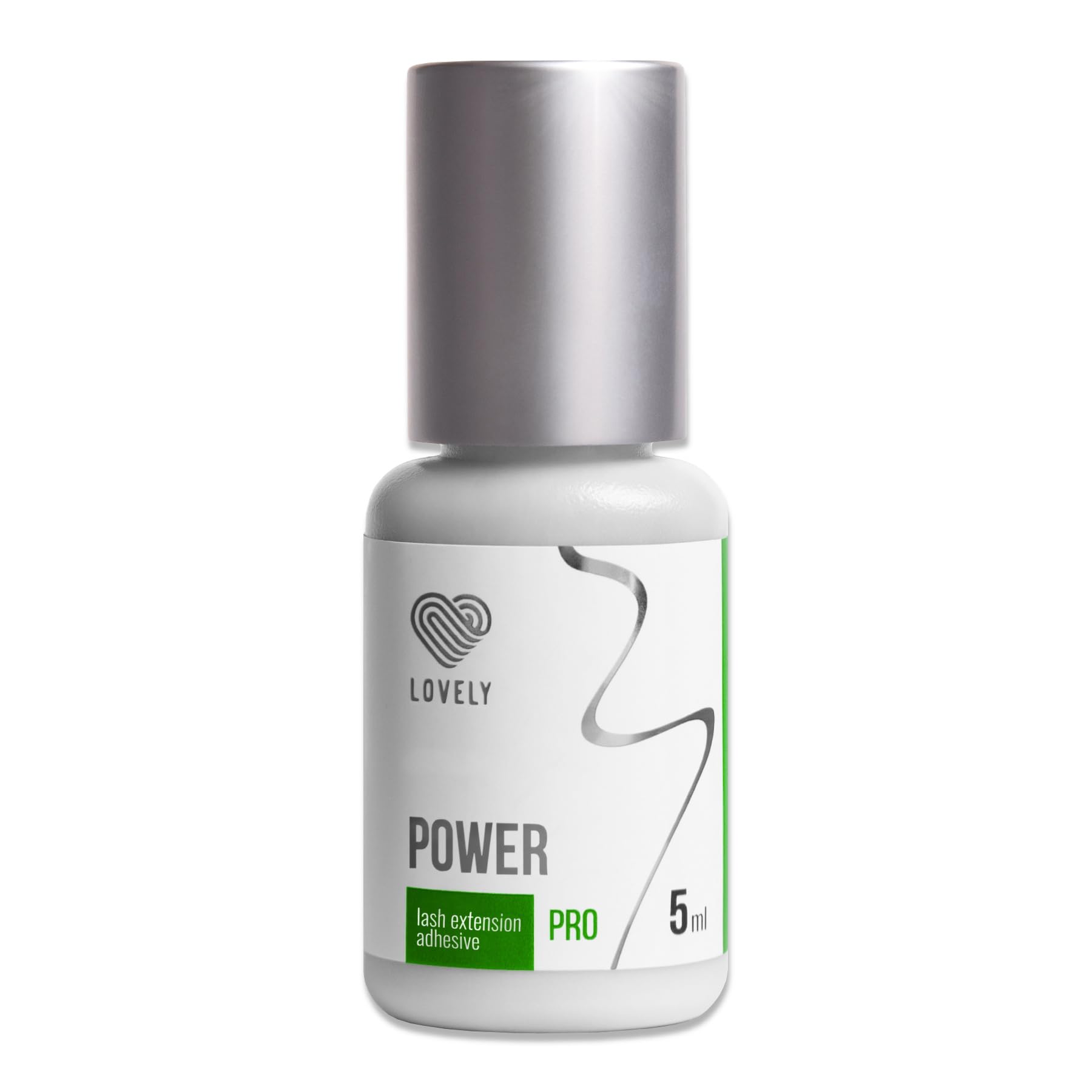 LOVELY POWER pegamento para pestañas - 5ML, Negro - pegamento medio-rápido, tiempo de secado: de 2 segundos a 6 semanas de adhesión, muy duradero, para extensiones de pestañas profesionales