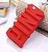 iPhone 6 Case, JEPN 3D PINK big letters Silicone Case for the Apple iPhone 6 4.7 inch Red
