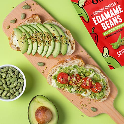 image for The Only Bean Crunchy Roasted Edamame Snacks Pack (Sriracha), Protein 