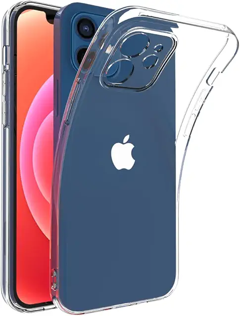 Custodia Trasparente TPU per iPhone 12 - Cover Protettiva Sottile e Morbida