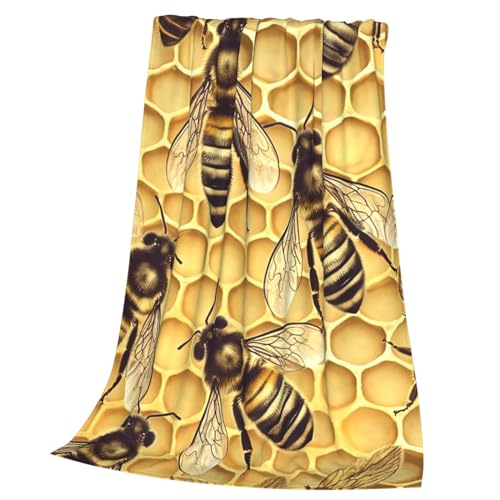 Couverture super douce Bees2 en micro polaire légère pour lit et canapé - 3