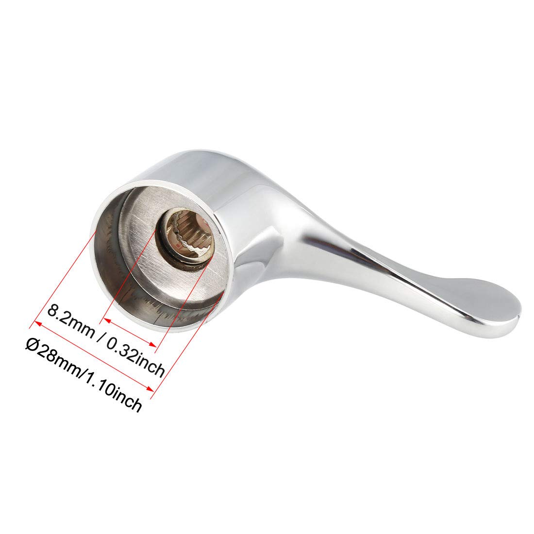 Amazon | uxcell 蛇口レバーハンドル シングルレバーハンドル