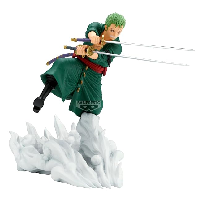 Banpresto Figura de Accion Roronoa Zoro One Piece - Senkozekkei - (Egghead Ver) 15 cm - Multicolor BP29205P