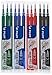 Piloto Frixion Ball Rollerball - 4 Ersatzminensets 3 Piezas en Azul, Negro, Rojo, Verde