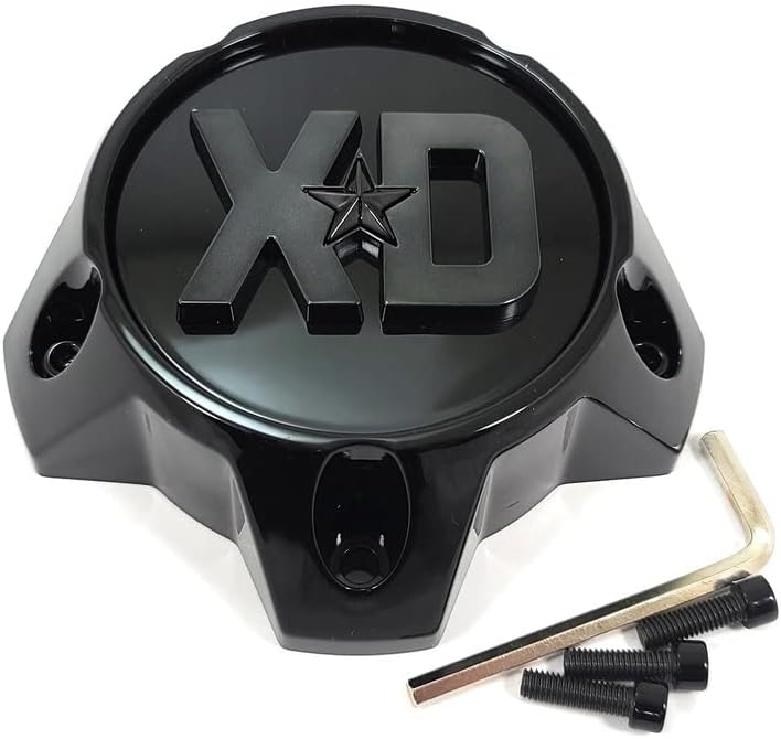 XD Series (by KMC) Gloss Black Wheel Center Hub Cap 5Lug XD857 Whiplash XD858 Tension XD861 Storm XD862 Raid XD863 XD864 Rover XD865 Phoenix XD849 Grenade 2 XD850 Cage XD847 Outbreak XD855 Luxe