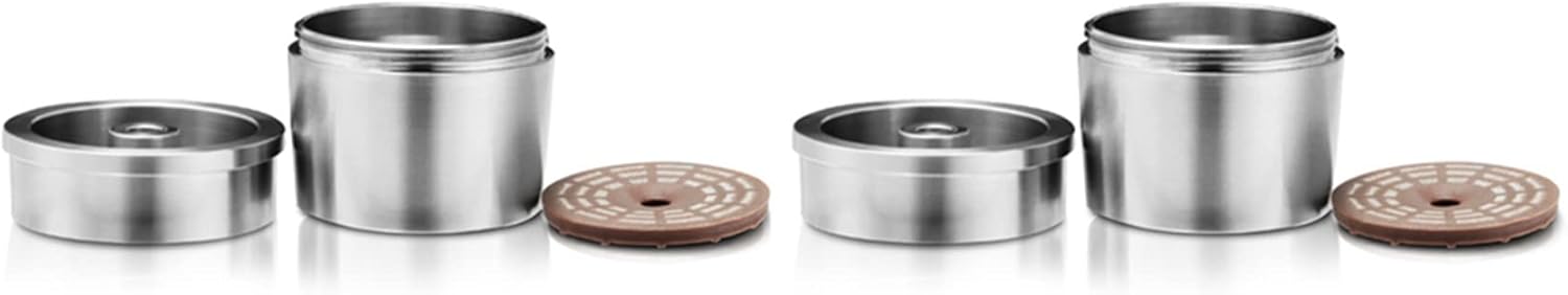 3X Reusable Refillable Coffee Capsule Stainless Steel Coffee Capsule Concentrated Coffee Filter for Coffee Machine