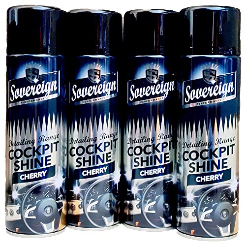 Sovereign Car Dashboard Cockpit Shine Cleaner CHERRY 4 x 500ml