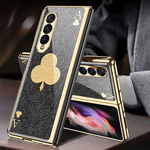Housse Galaxy Z Fold 3 protection antichoc verre 9H et étui rigide prune