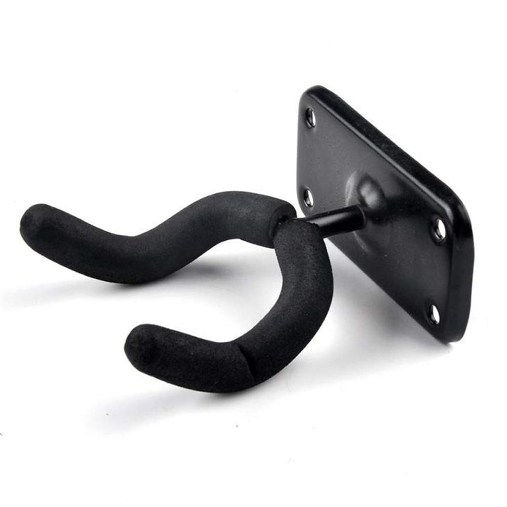 Rubik Guitar Hanger Hook Holder Wall Mount Stand Rack Bracket Display Fits Most Guitar Bass Easy To Install Screws (1 Pack)