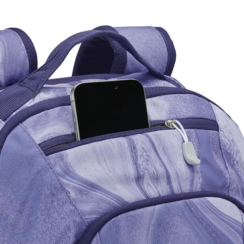 Image of High Sierra Swoop SG Backpack, Travel or Work Laptop Bookbag with Drop Protection Pocket, and Tablet Sleeve, One Size, Purple Marble Swirl
