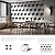12Pack Acoustic Panels, Self-Adhesive Sound Proof Panels for Walls, Decorative 3D Textured Printing Sound Dampening Panels Sound Absorption Tiles for Studio, Office, Home, 12×12×0.4", Black and White