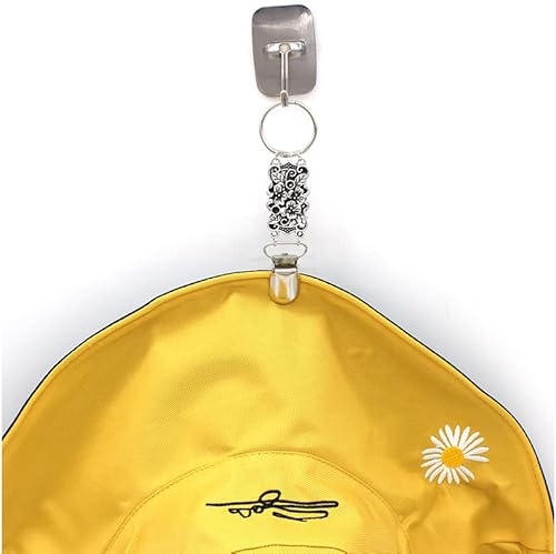 Miniatura 4 de HZYFPOY 4 clips para sombrero para bolso de viaje, mochila, equipaje, sombrero de compañero, soporte para sombrero, clip portátil para bolsa para
