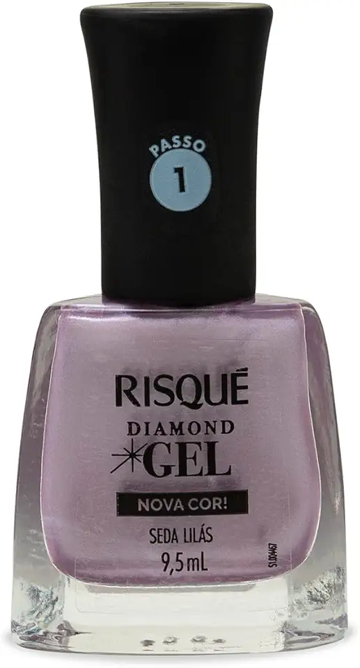 Risqué Esmalte Diamond Gel Seda Lilás Metálico 9,5ml