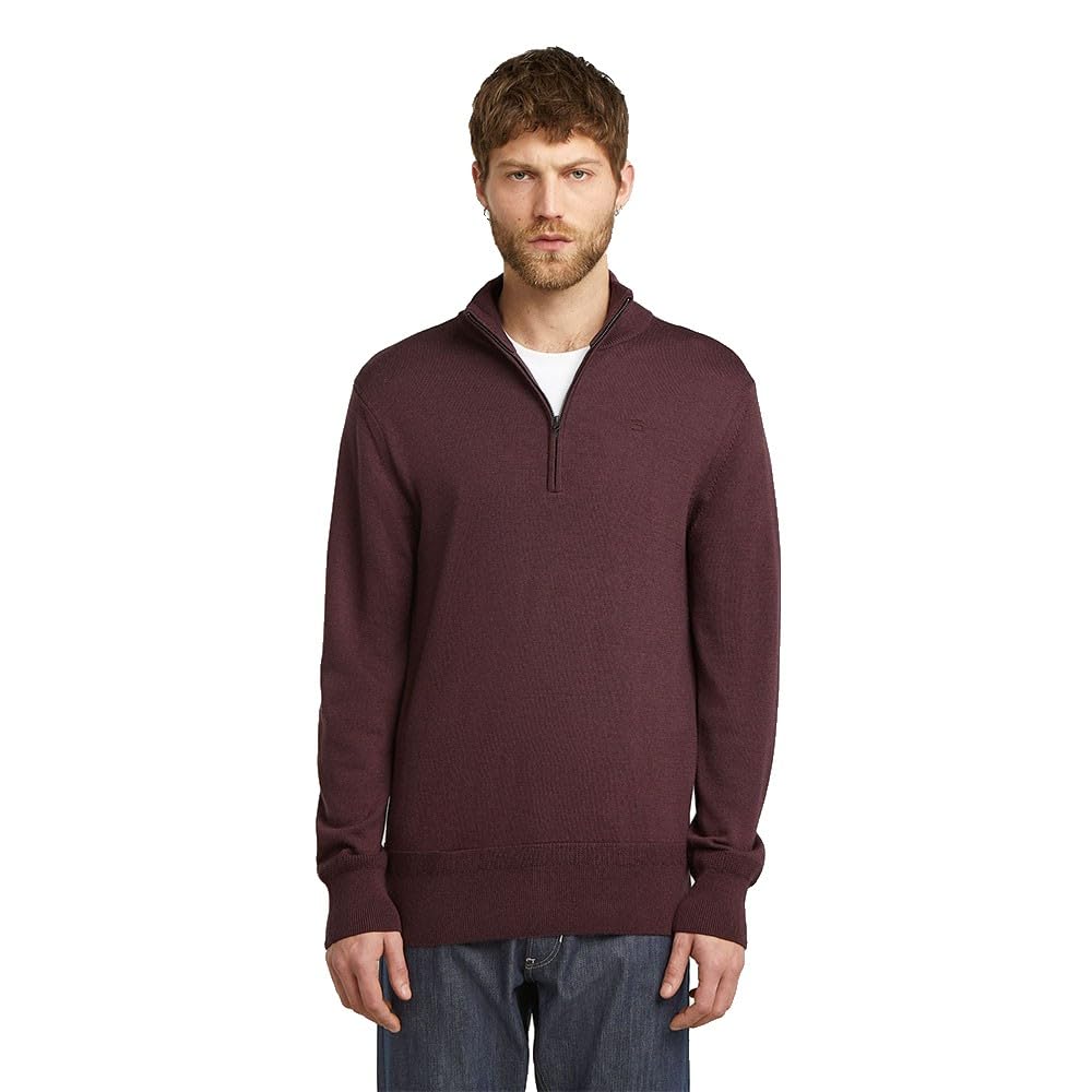 G-Star Herren Premium Core Half Zip Knit Sweater