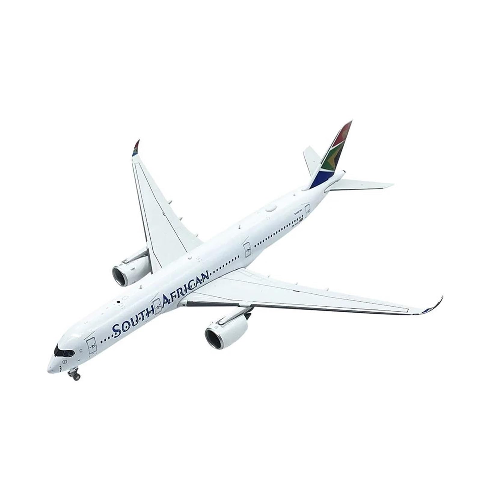 Maqueta de avión A350 South African ZS-SD escala 1:400 en aleación metálica premium