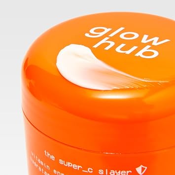 Glow Hub The Super C Slayer Vitamin Enriched Priming Moisturiser with Vitamin C and Tranexamic Acid for Anti-Pigmentation and Dull to Blemish Prone Skin 50g