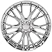 OE Wheels CV22 19 Inch Rims Fit Corvette C7 Z06 Style 5x120.65 19x8.5 / 20x10 Chrome - Hollander 5734 (Set of 4)