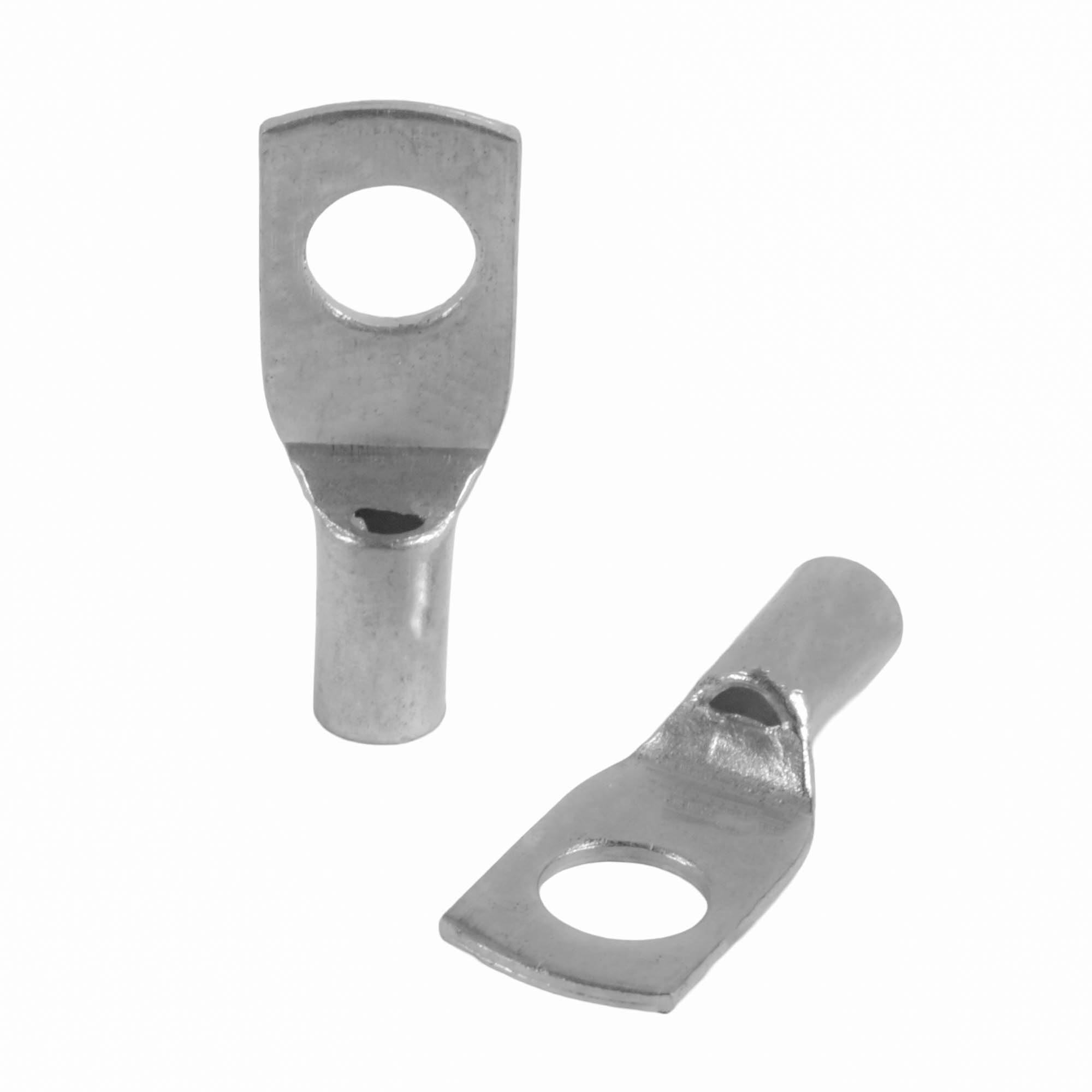 SeKi Lot de 25 cosses tubulaires - 1,5 mm² - Diamètre du trou M4 - Non isolées - En cuivre étamé - Connecteurs pour câbles de batterie, boîtes de distribution, voiture