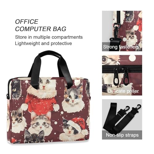 Funda para portátil con diseño gato y bandolera 15.7 in miniatura 5