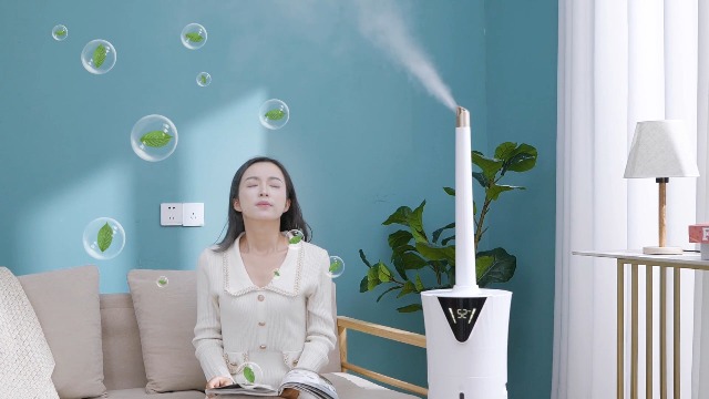 Amazon.co.jp: 加湿器 大容量 17L 業務用 90°/180°自動首振【加熱