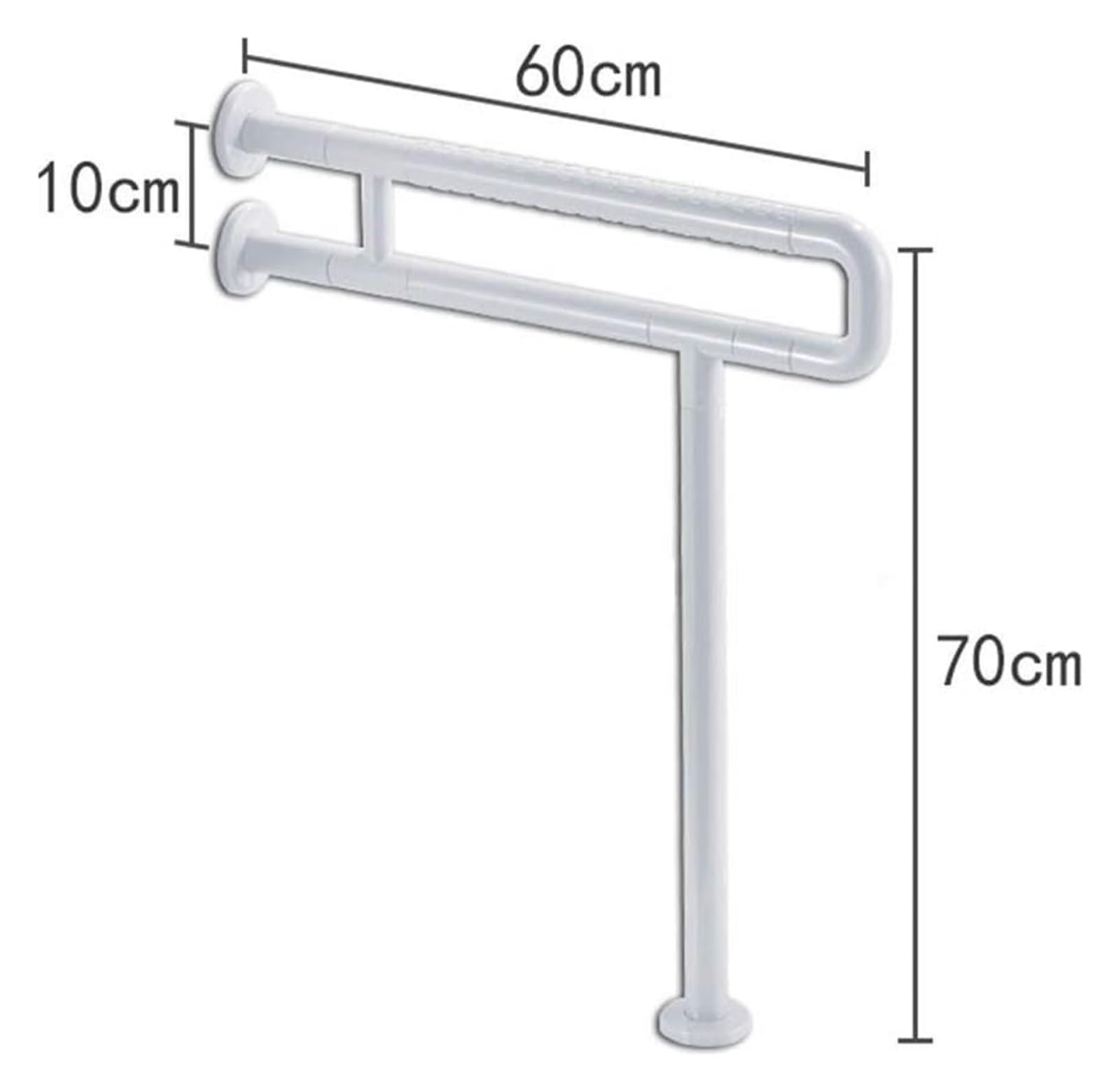 Barras De Apoyo para Baño, Pasamanos De Pared, Barras De Apoyo De Acero Inoxidable Cepillado para Baño, Toallero Recto De Pared, Barra De Apoyo De Seguridad Y Ayuda para La Ducha, Ant