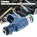 X AUTOHAUX 6 Pcs 16600-AA550 16600-AA500 Fuel Injector for Nissan GTR Safari Patrol Skyline R34 RB25DET 2.5L Turbo TB48DE