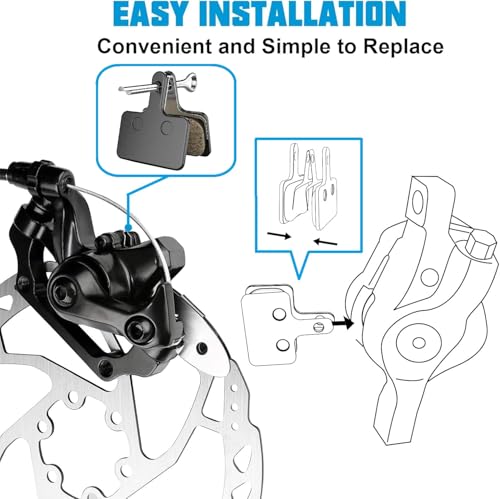 Fat-Cattie Bike/E-Bike Brake Pads with Installation Tools,03R,4 Pairs,Black - image 4