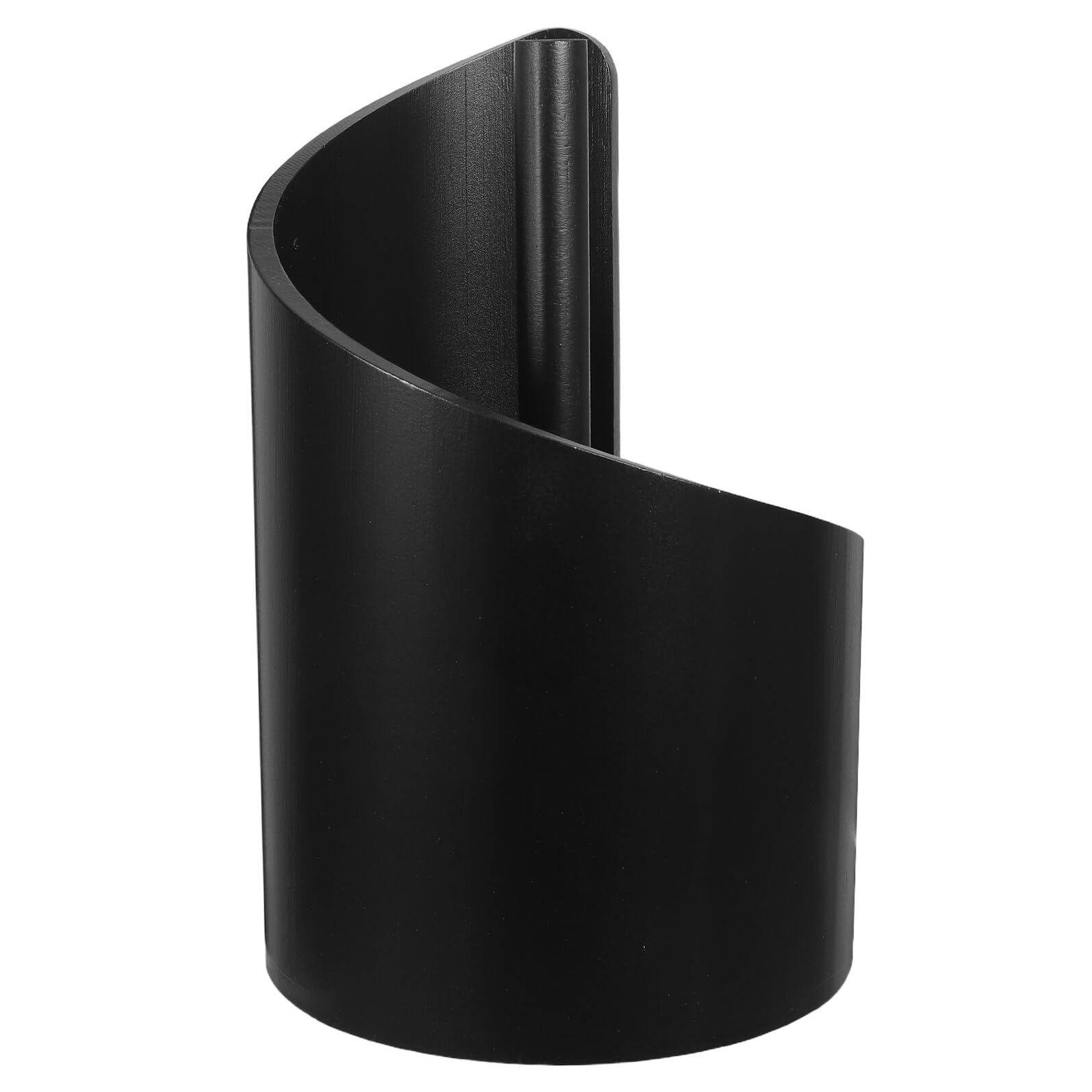 HEMOTON Portarotolo in Legno e Metallo Nero Verticale Design Rustico e Finitura, Facile da Pulire e Uso una Mano per Cucina o Bagno