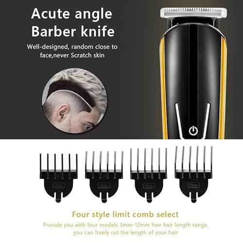 CRIVERS Hair Clippers for Men, Men's Precision Hair Trimmer Hair Clipper Shaver Body Groomer Beard Stubble Trimer Face Shaving Machine Head Trimming Kit - Image 5