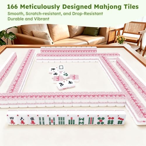Set de Fichas American Mahjong 166 piezas Acrílico con Bolso miniatura 7