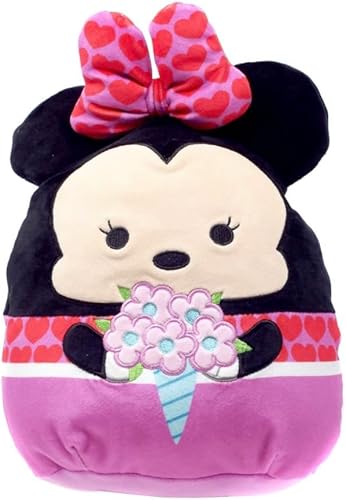 Miniatura 1 de Squishmallows Minnie Mouse original de Disney con ramo de flores para el día de San Valentín 2024