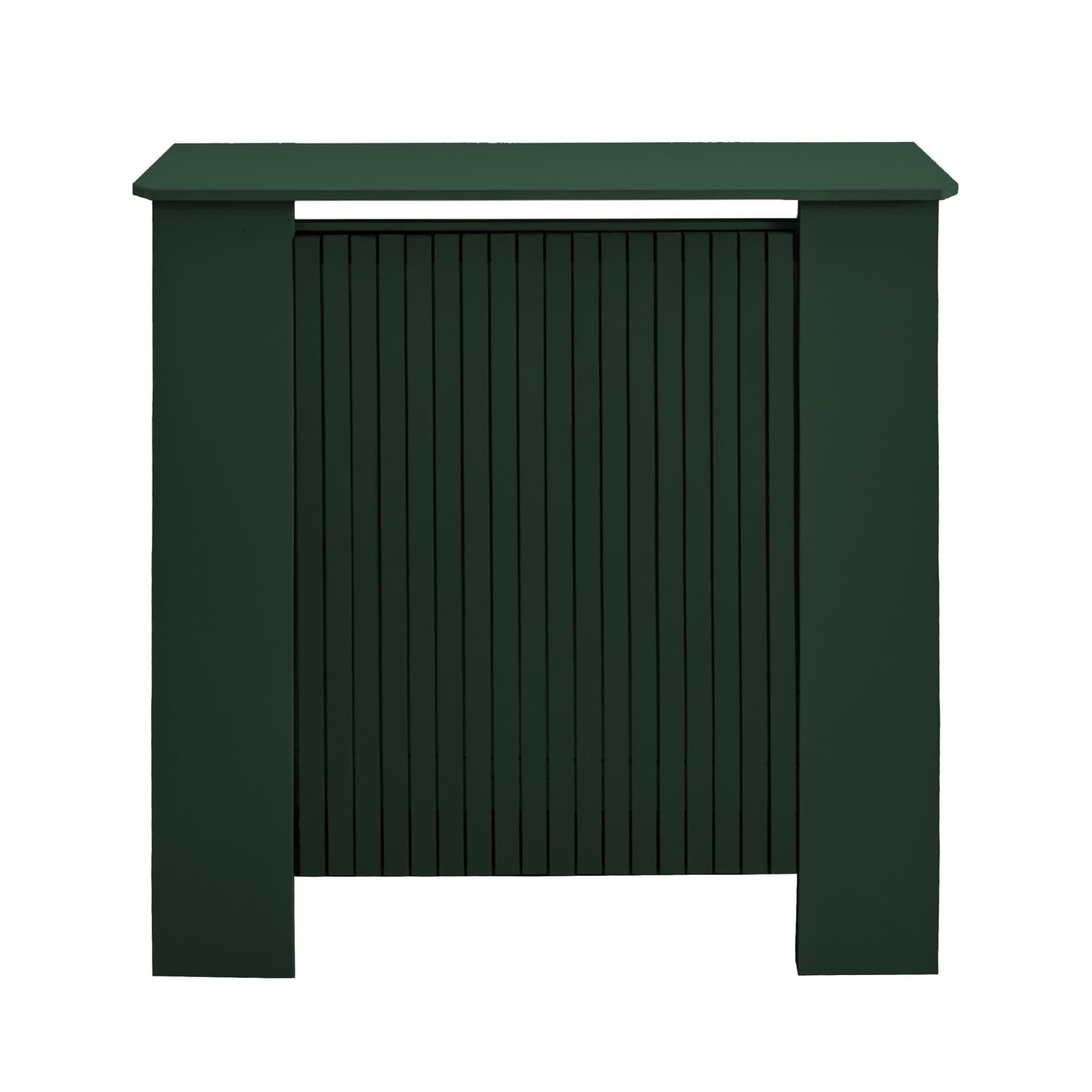 OHS Radiator Cover Small Ribbed Wooden Top Shelf Heater Cover,Forest Green โ image 1